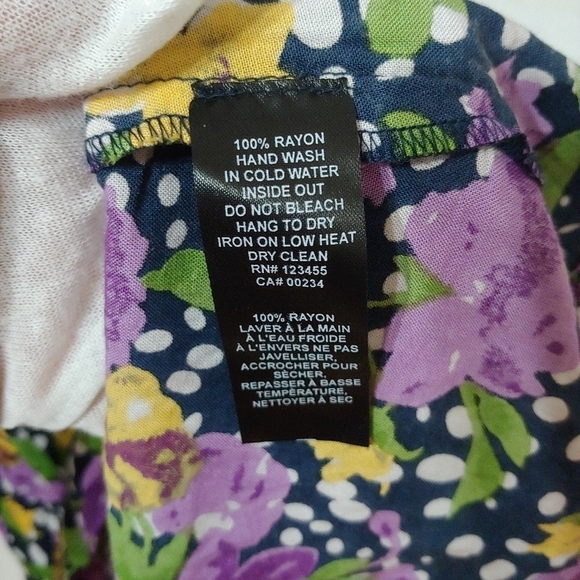Design Lab Purple Floral Dress, XS - Picture 13 of 16
